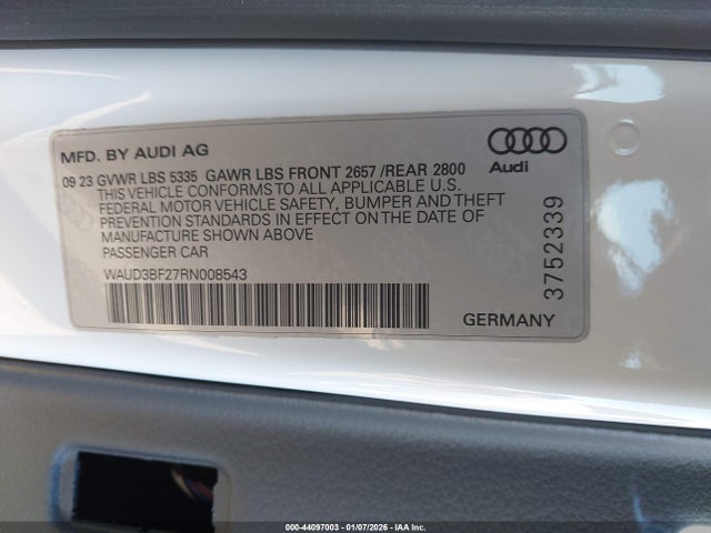 2024 AUDI A6 WAUD3BF27RN008543 Photo 8