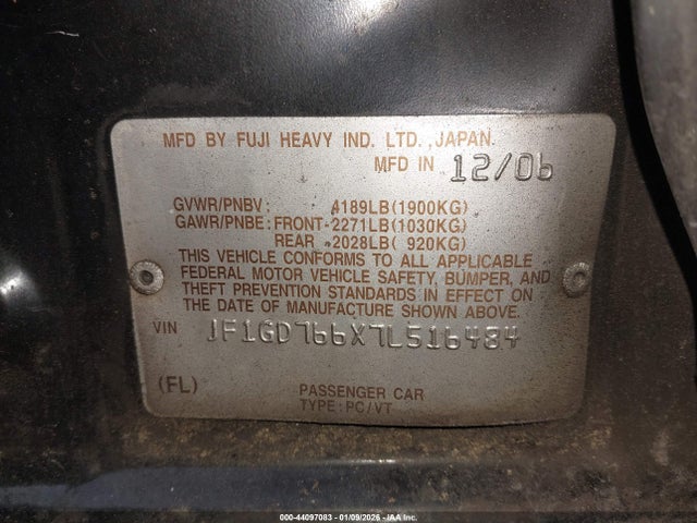 2007 SUBARU IMPREZA WRX STI JF1GD766X7L516484 Photo 8