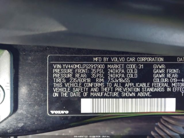 2016 VOLVO XC60 YV440MDJ7G2917900 Photo 8