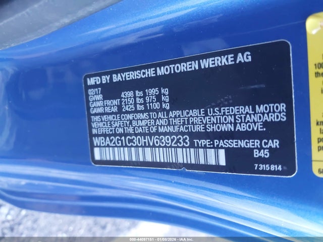 WBA2G1C30HV639233 BMW M240i