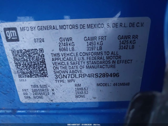 Chevrolet Equinox Ev Lt 2024 3GN7DLRP4RS289496 Image 9