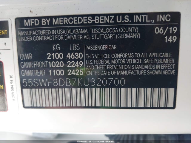 Mercedes-Benz C 300 2019 55SWF8DB7KU320700 Image 9