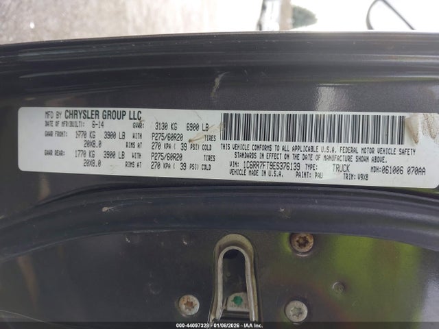 Продажа на аукционе авто 2014 Ram 1500 Express, vin: 1C6RR7FT9ES376139, номер лота: 44097328