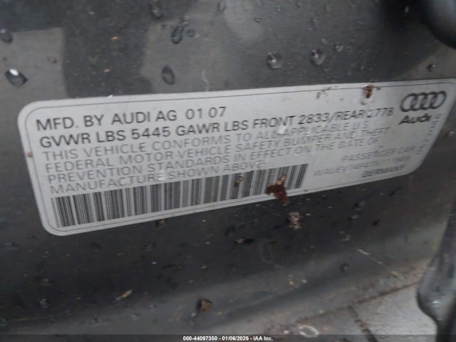 2007 AUDI A6 WAUEV74F47N111949 Photo 8