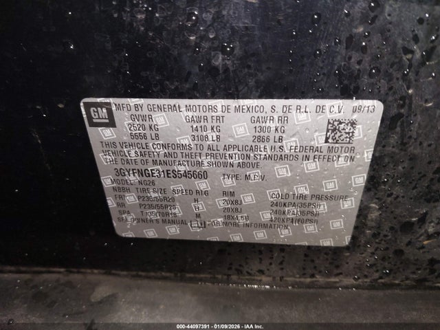 2014 CADILLAC SRX 3GYFNGE31ES545660 Photo 8