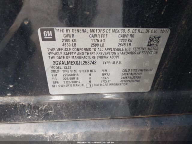 2018 GMC TERRAIN 3GKALMEX0JL253742 Photo 8