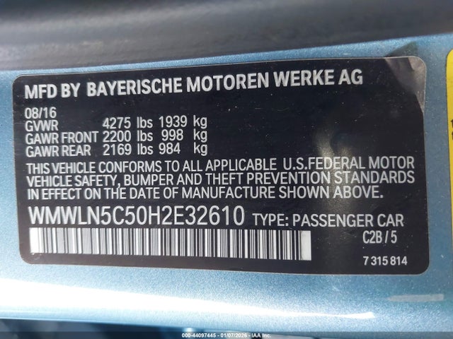 2017 MINI CLUBMAN WMWLN5C50H2E32610 Photo 8