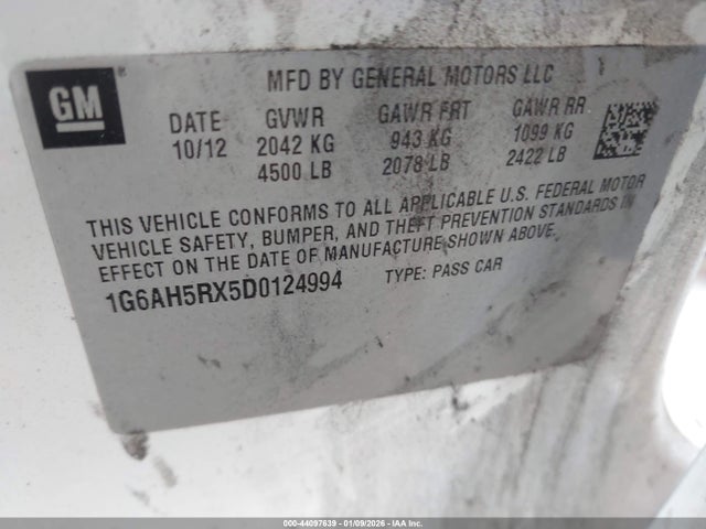 2013 CADILLAC ATS 1G6AH5RX5D0124994 Photo 8