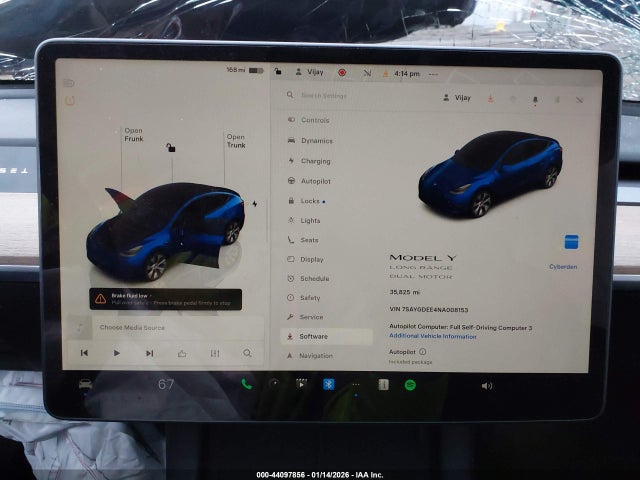 2022 TESLA MODEL Y 7SAYGDEE4NA008153 Photo 6