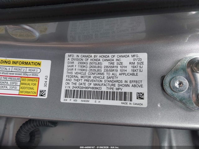 2023 HONDA CR-V HYBRID 2HKRS6H96PH808423 Photo 8