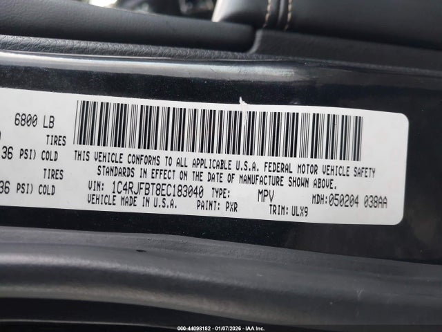 2014 JEEP GRAND CHEROKEE 1C4RJFBT8EC183040 Photo 8