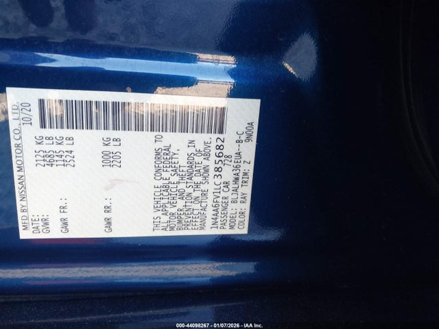 Nissan Maxima Platinum Xtronic Cvt 2020 1N4AA6FV1LC385682 Image 9