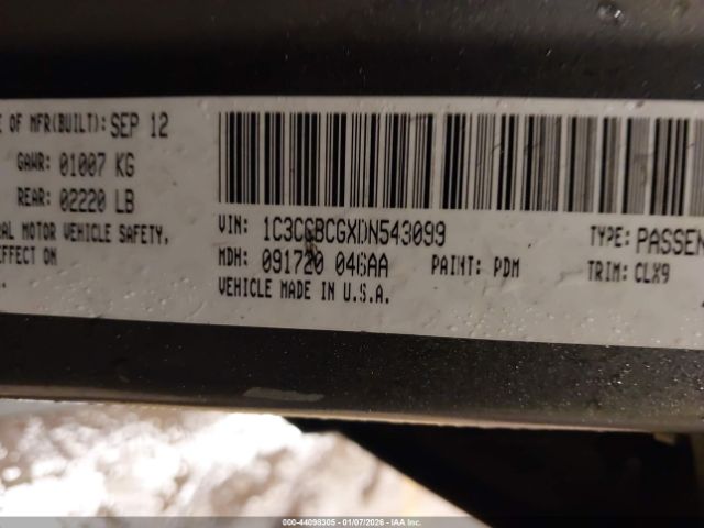 2013 CHRYSLER 200 1C3CCBCGXDN543099 Photo 8