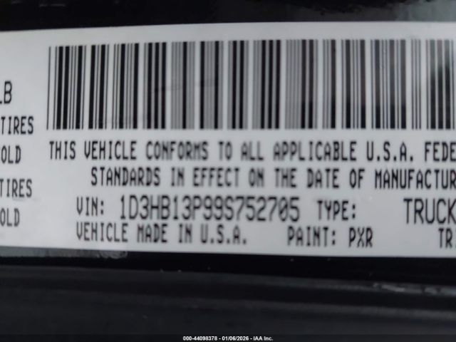 2009 DODGE RAM 1500 1D3HB13P99S752705 Photo 8