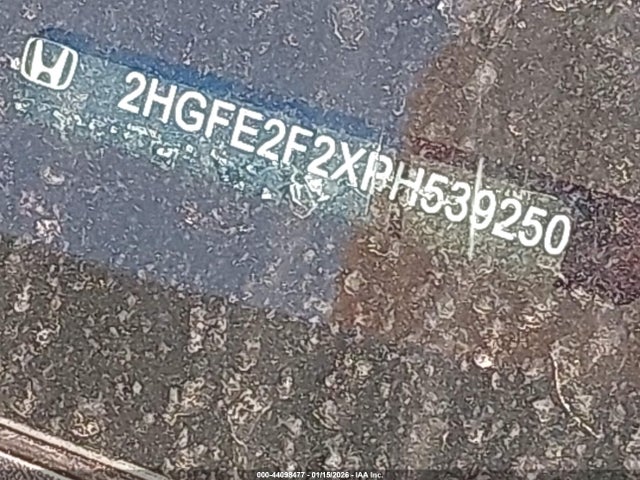 44098477 :رقم المزاد ، 2HGFE2F2XPH539250 vin ، 2023 Honda Civic Lx مزاد بيع