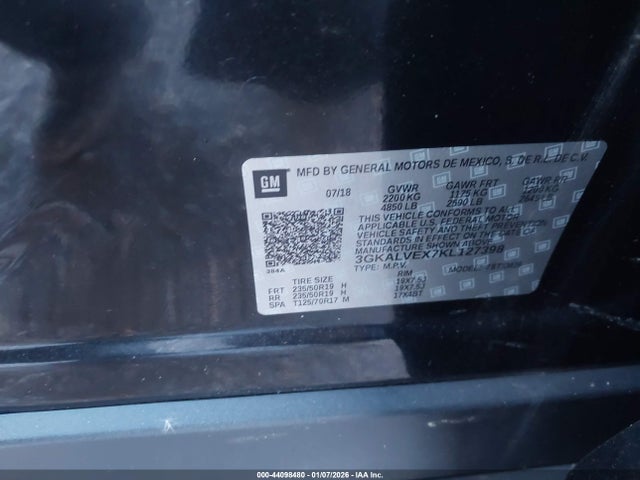 3GKALVEX7KL127398 GMC Terrain Slt