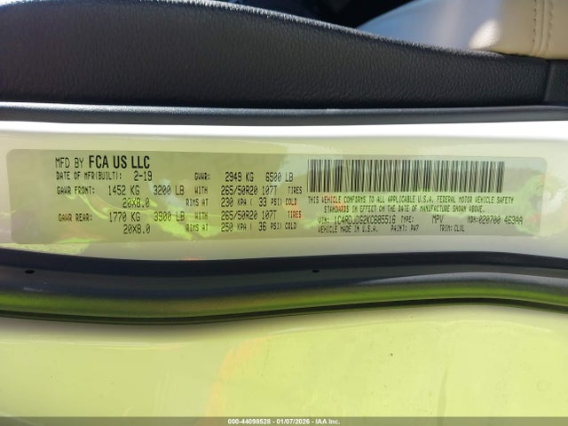 2019 DODGE DURANGO 1C4RDJDG2KC685516 Photo 8