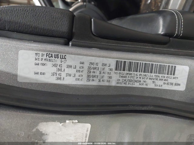 2017 JEEP GRAND CHEROKEE 1C4RJFBG6HC946504 Photo 8