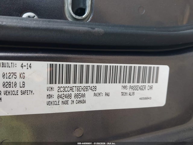 2014 CHRYSLER 300C 2C3CCAET6EH287428 Photo 8