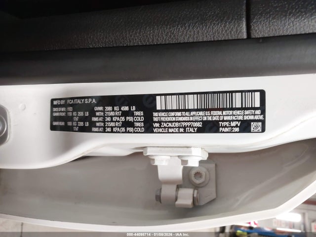 Jeep Renegade 2023 ZACNJDB17PPP70682 Image 9