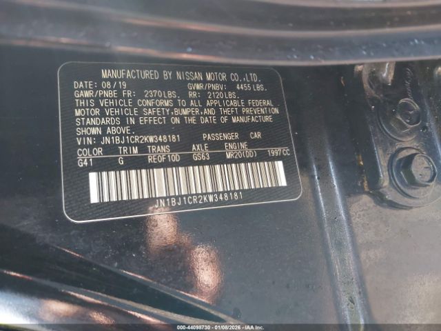 2019 NISSAN ROGUE SPORT JN1BJ1CR2KW348181 Photo 8