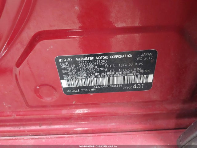 2018 MITSUBISHI OUTLANDER PHEV JA4J24A50JZ035838 Photo 8