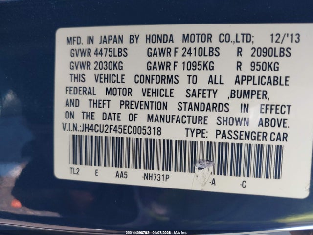 2014 ACURA TSX JH4CU2F45EC005318 Photo 8