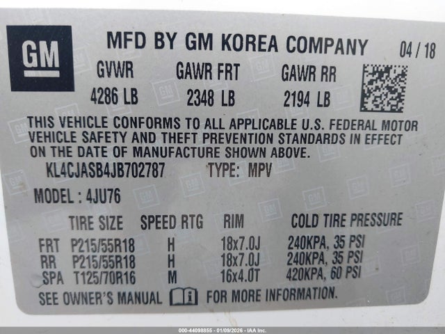 Buick Encore Preferred 2018 KL4CJASB4JB702787 Image 9