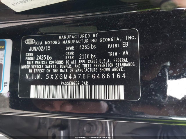 2015 KIA OPTIMA 5XXGM4A76FG486164 Photo 8
