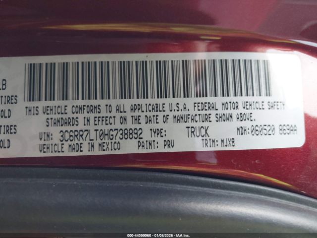 2017 RAM 1500 3C6RR7LT0HG738892 Photo 8