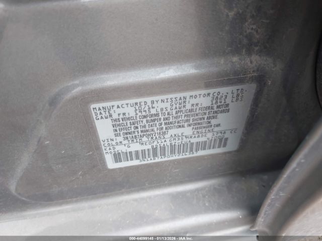 2017 NISSAN SENTRA 3N1AB7AP0HY216387 Photo 8