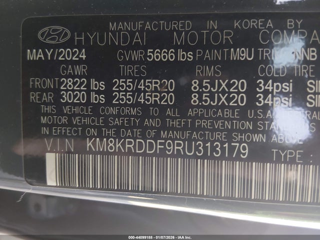KM8KRDDF9RU313179 Hyundai Ioniq 5 Limited