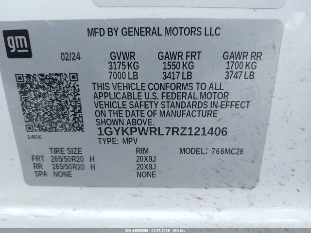 2024 CADILLAC LYRIQ 1GYKPWRL7RZ121406 Photo 8