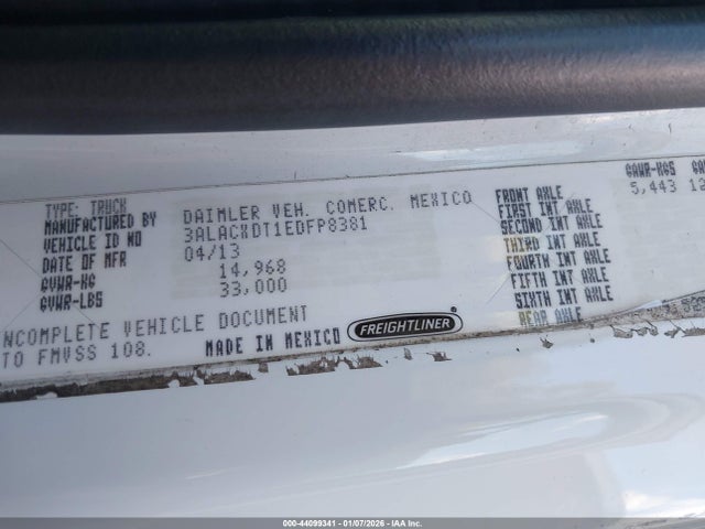 Freightliner M2 106 Medium Duty 2014 3ALACXDT1EDFP8381 Image 9
