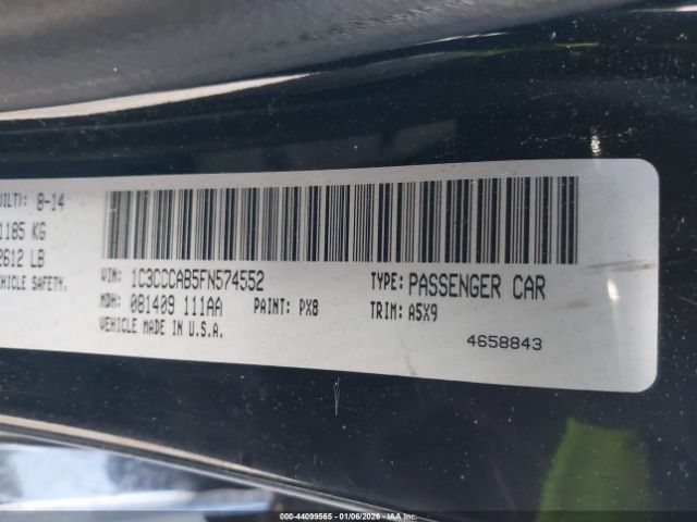 2015 CHRYSLER 200 1C3CCCAB5FN574552 Photo 8