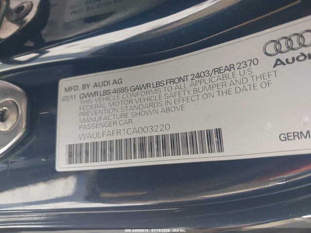 2012 AUDI A5 WAULFAFR1CA003220 Photo 8