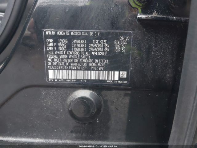 2021 HONDA HR-V 3CZRU6H15MM701271 Photo 8