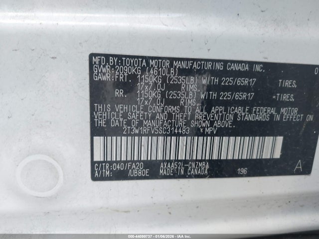 Toyota Rav4 Xle 2025 2T3W1RFV5SC314483 Image 9