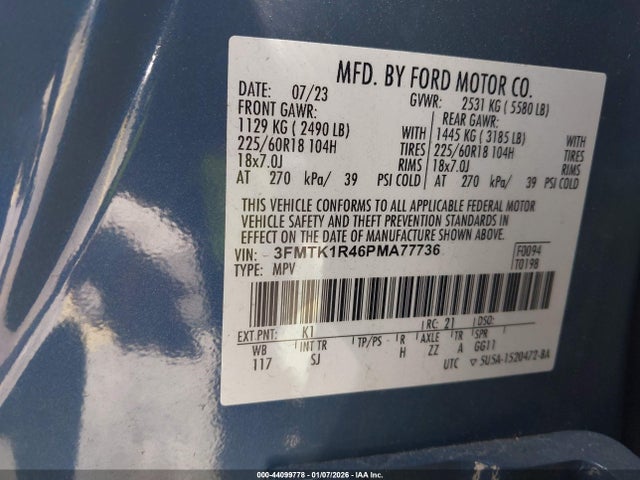 2023 FORD MUSTANG MACH-E 3FMTK1R46PMA77736 Photo 8