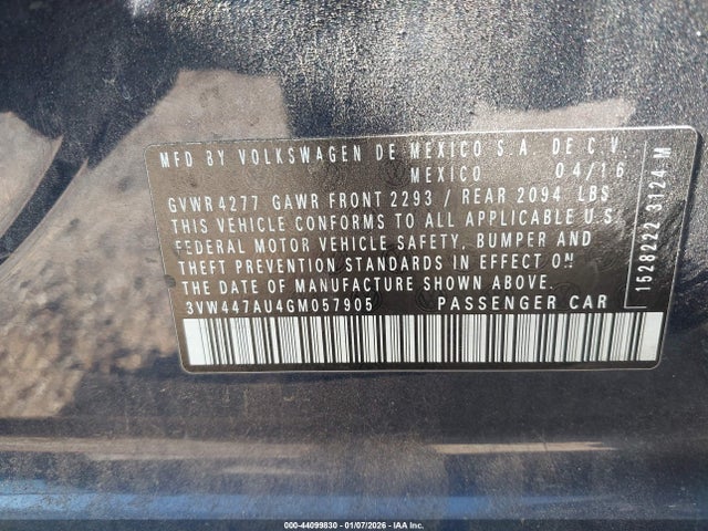 2016 VOLKSWAGEN GOLF GTI 3VW447AU4GM057905 Photo 8