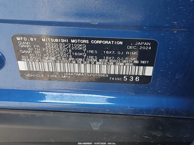 2025 MITSUBISHI ECLIPSE CROSS JA4ATWAA1SZ010969 Photo 8