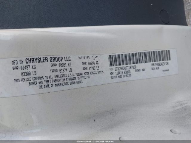 2012 FIAT 500C 3C3CFFER1CT187850 Photo 8