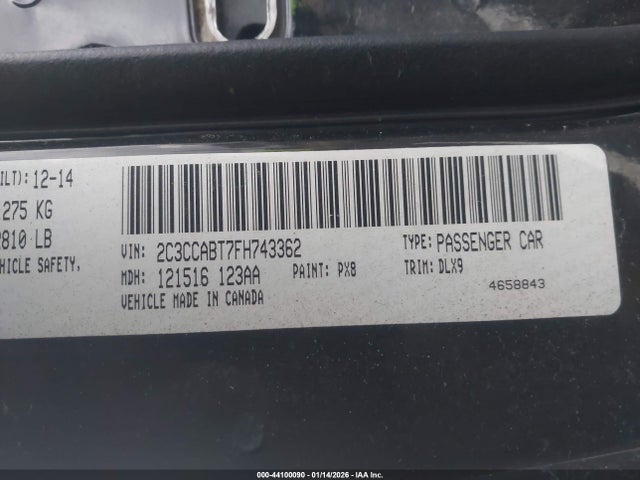 Chrysler 300 300s 2015 2C3CCABT7FH743362 Image 9