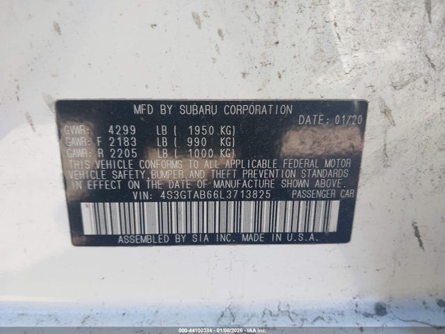 Subaru Impreza 5-door 2020 4S3GTAB66L3713825 Image 9