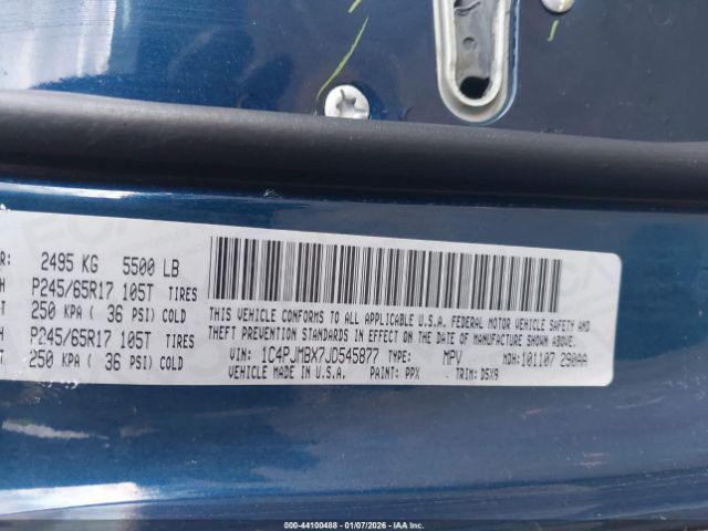 2018 JEEP CHEROKEE 1C4PJMBX7JD545877 Photo 8