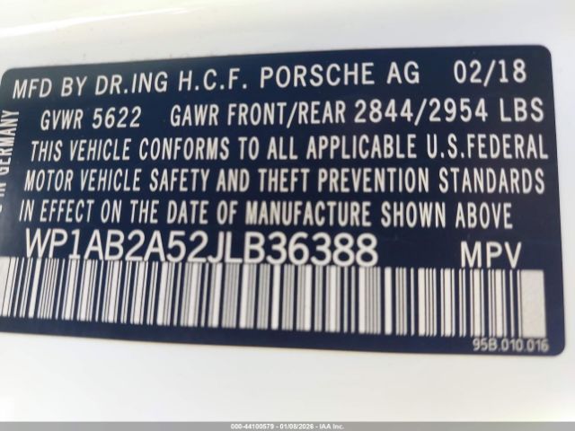 2018 PORSCHE MACAN WP1AB2A52JLB36388 Photo 8