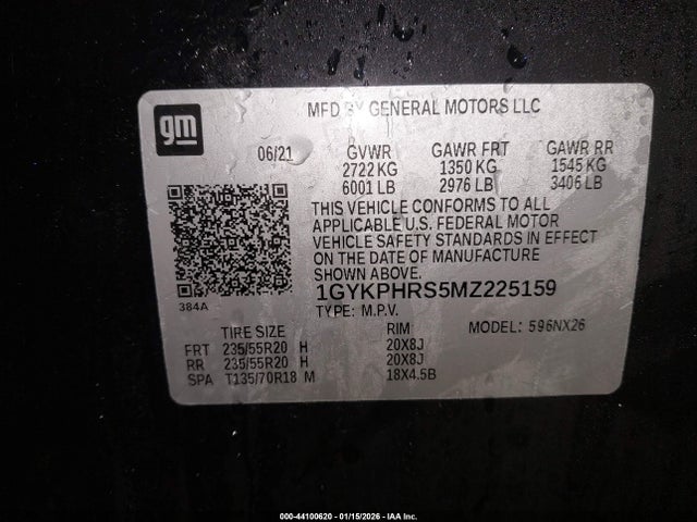 2021 CADILLAC XT6 1GYKPHRS5MZ225159 Photo 8