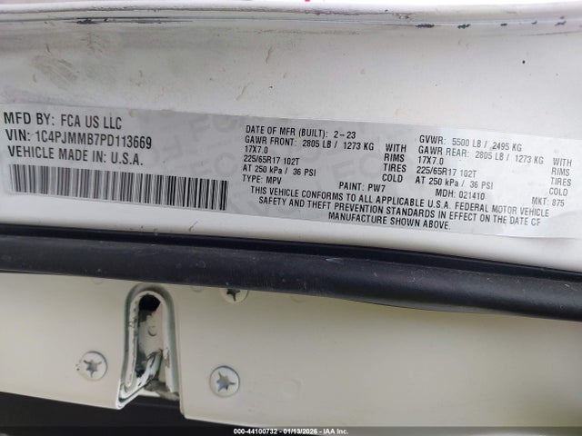 2023 JEEP CHEROKEE 1C4PJMMB7PD113669 Photo 8
