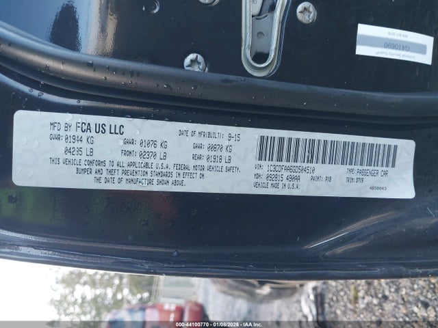 2016 DODGE DART 1C3CDFAA6GD504510 Photo 8