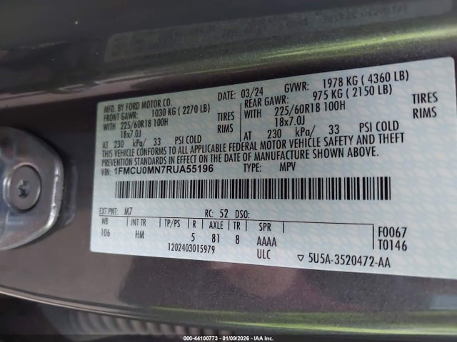 Ford Escape St-line 2024 1FMCU0MN7RUA55196 Image 9